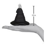 Old World Christmas The Green Witch's Hat Ornament - hand-blown glass Christmas tree ornament (view 5)