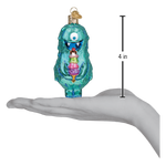 Old World Christmas Furry Sugarbeast Ornament - hand-blown glass Christmas tree ornament (view 5)