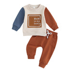 Sweatshirt And Sweatpants Suit Letter Printing - Cindi Book