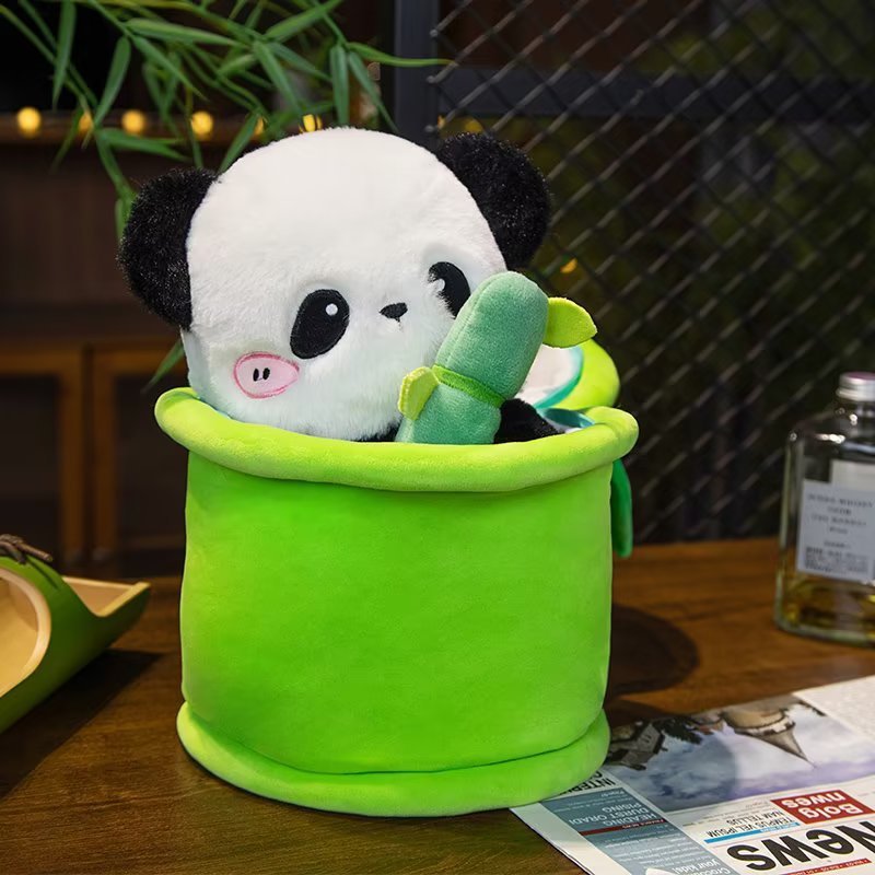 Bamboo Tube Simulation Panda Doll - Cindi Book