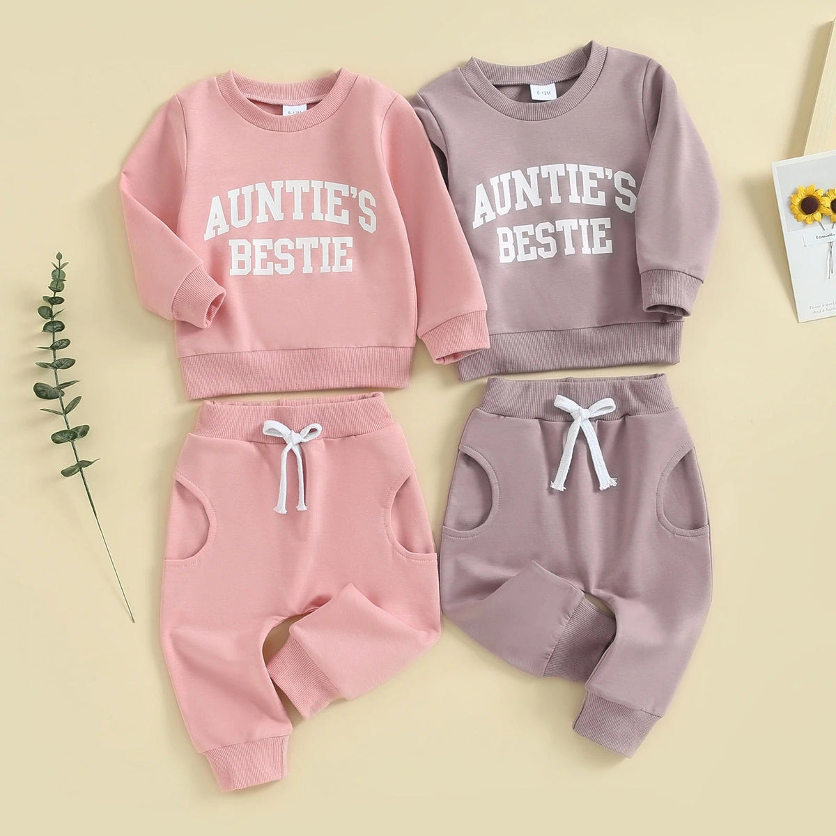 Girls Fashion Simple Letter Print Sweatshirt Suit - Cindi Book