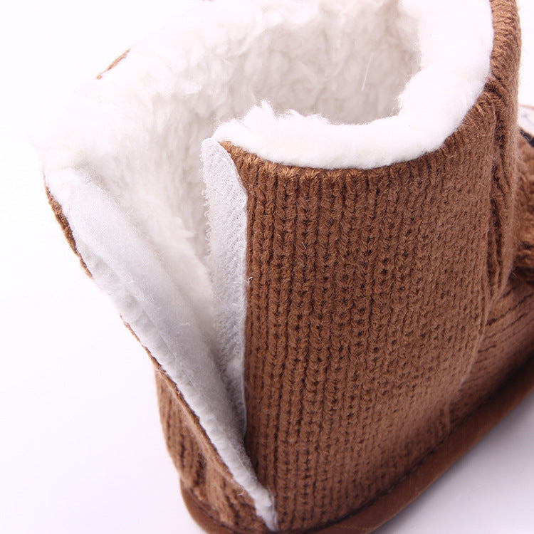 Wholesale autumn winter new bear knitting plus baby shoes, toddler shoes, baby shoes, boots 1734 - Cindi Book