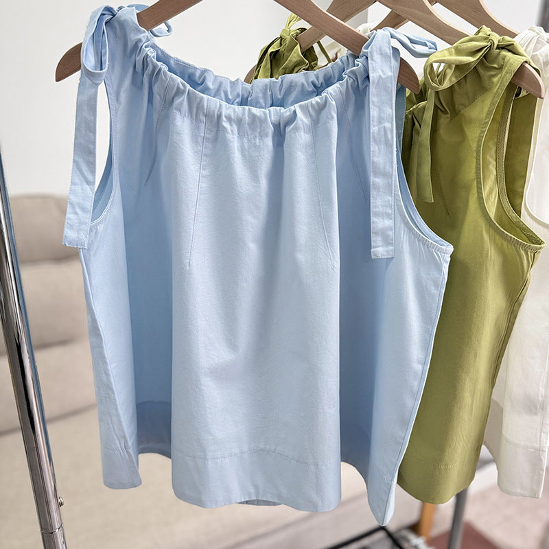 Stylish And Chic Doll-style Vest Shirt - Cindi Book