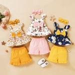 Solid Color Lace Shorts Hairband Set - Cindi Book