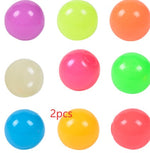 Luminous Sticky Ball Toys Sticky Wall Home Party Games Glow In The Dark Novelty Toys Decompression Squeeze Toy - Cindi Book