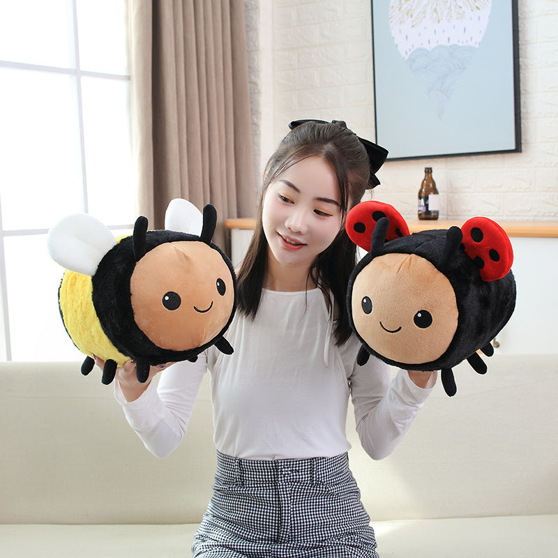 Cartoon Bee Ladybug Plush Toy
