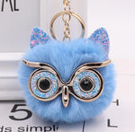 Lovely Owl Plush Doll Kids Favors Fur Ball Key Chain - Cindi Book