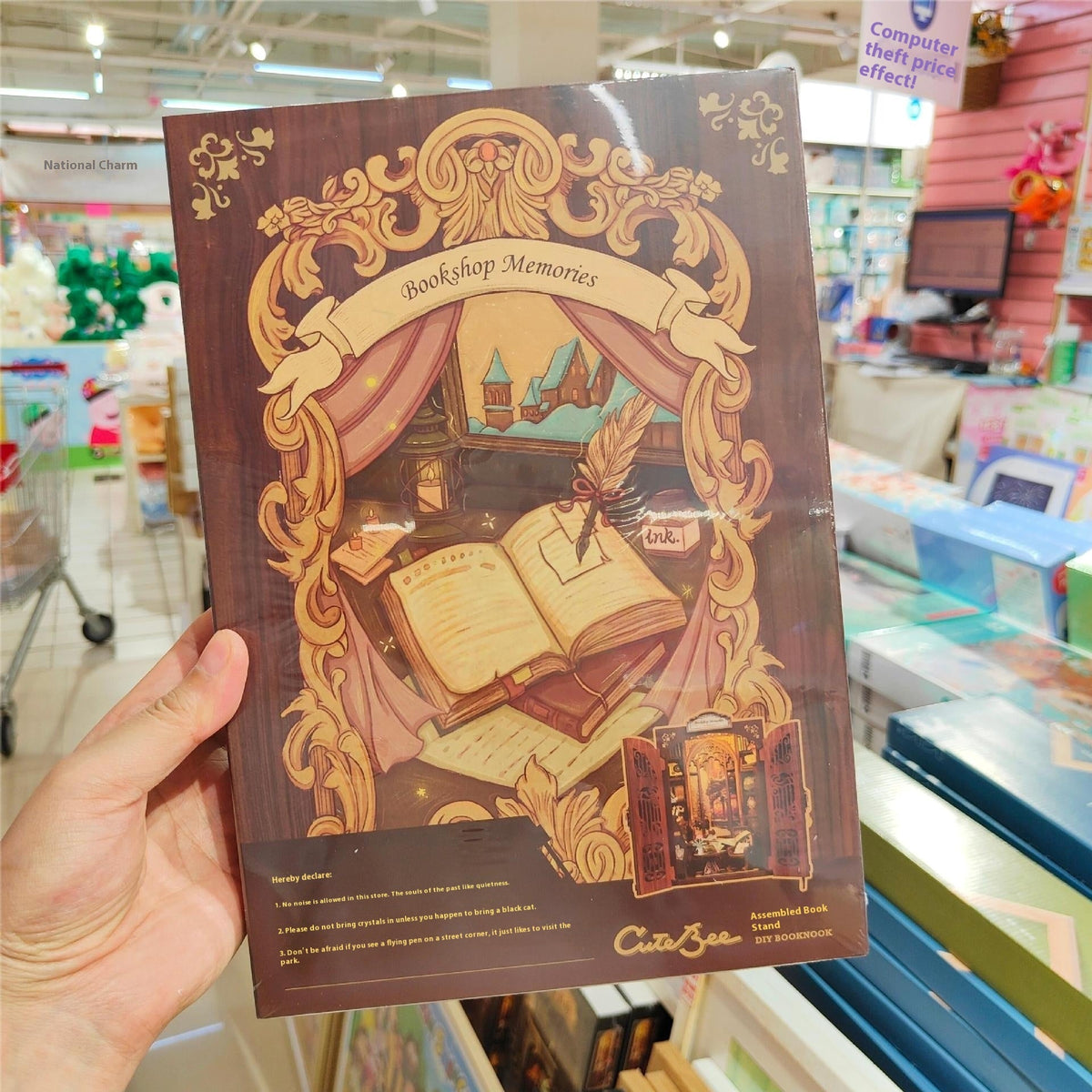 Owl Bookstore Wooden Assembly DIY Handmade Book Stand - Cindi Book