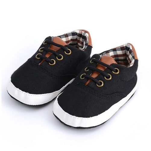 Solid color casual lace soft bottom baby canvas shoes baby shoes toddler shoes - Cindi Book