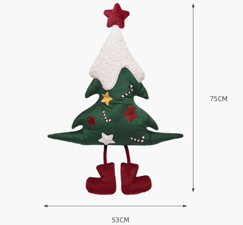 Christmas Tree Pillow Special-shaped Sofa Living Room Atmosphere New Year - Cindi Book