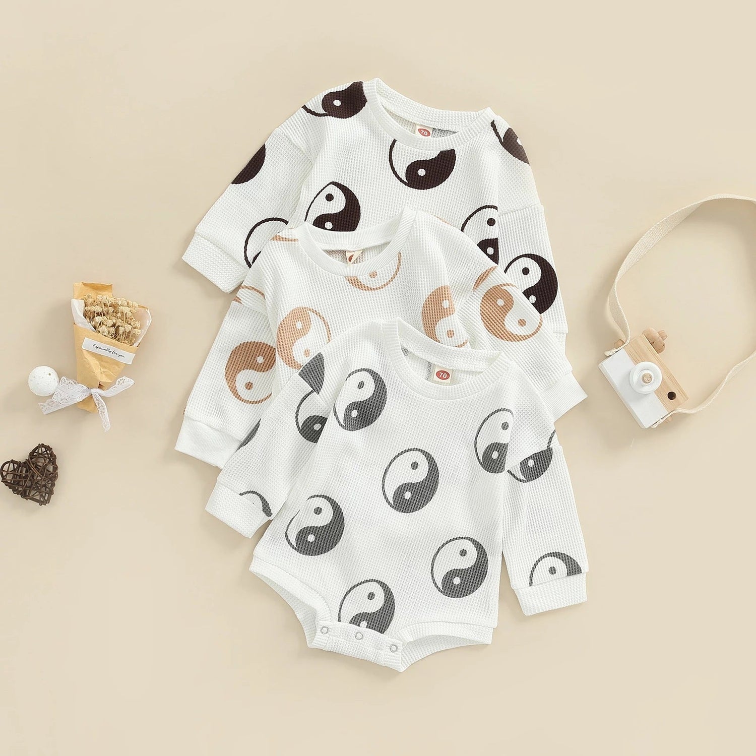 Baby One-piece Suit Knitted Long Sleeve - Cindi Book