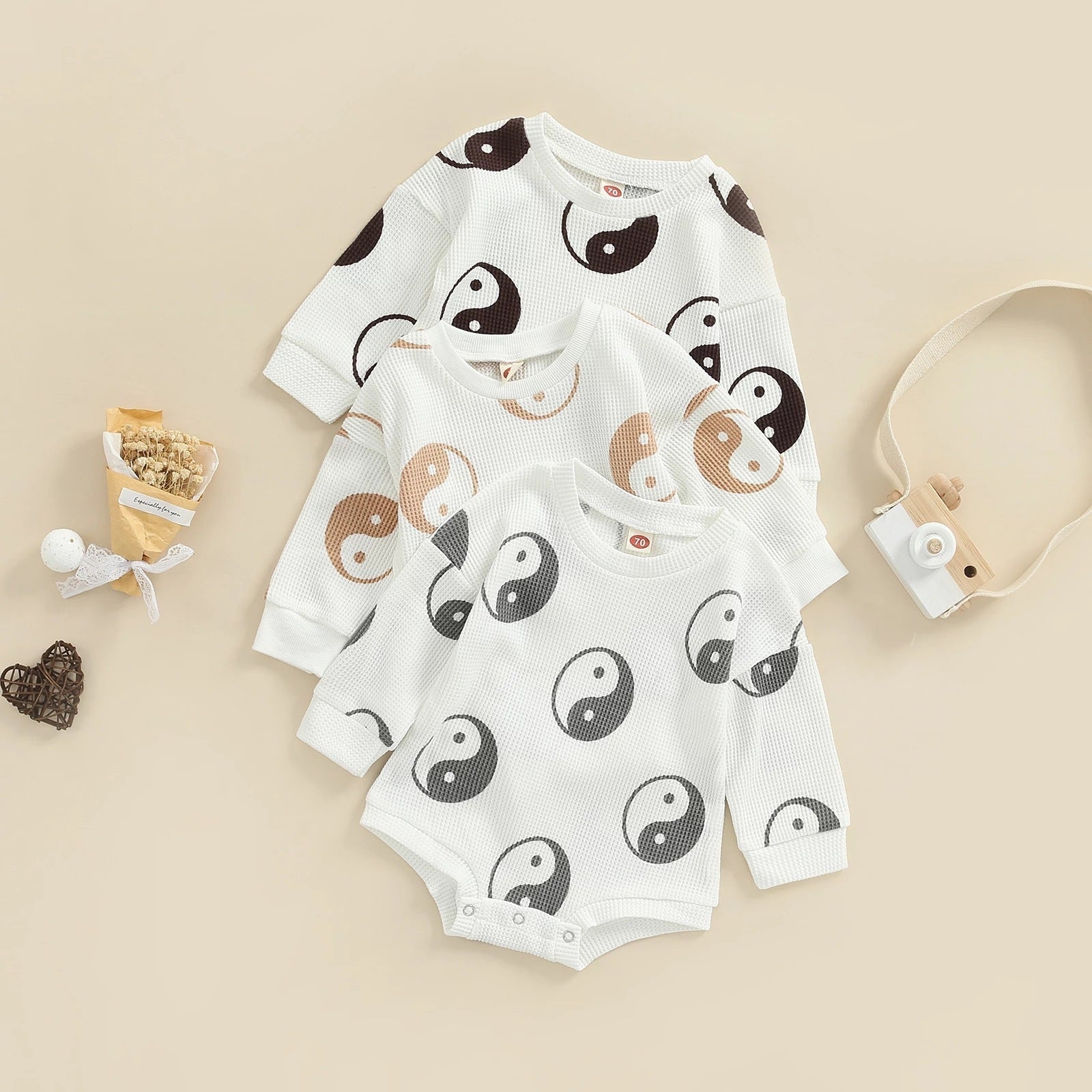 Baby One-piece Suit Knitted Long Sleeve - Cindi Book