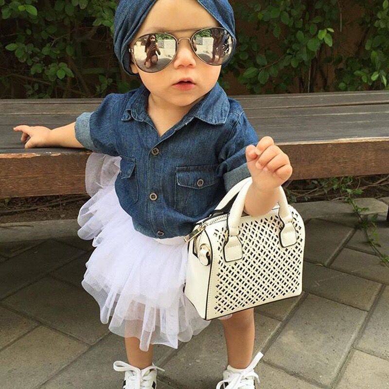 Denim Jacket Three-Piece Set