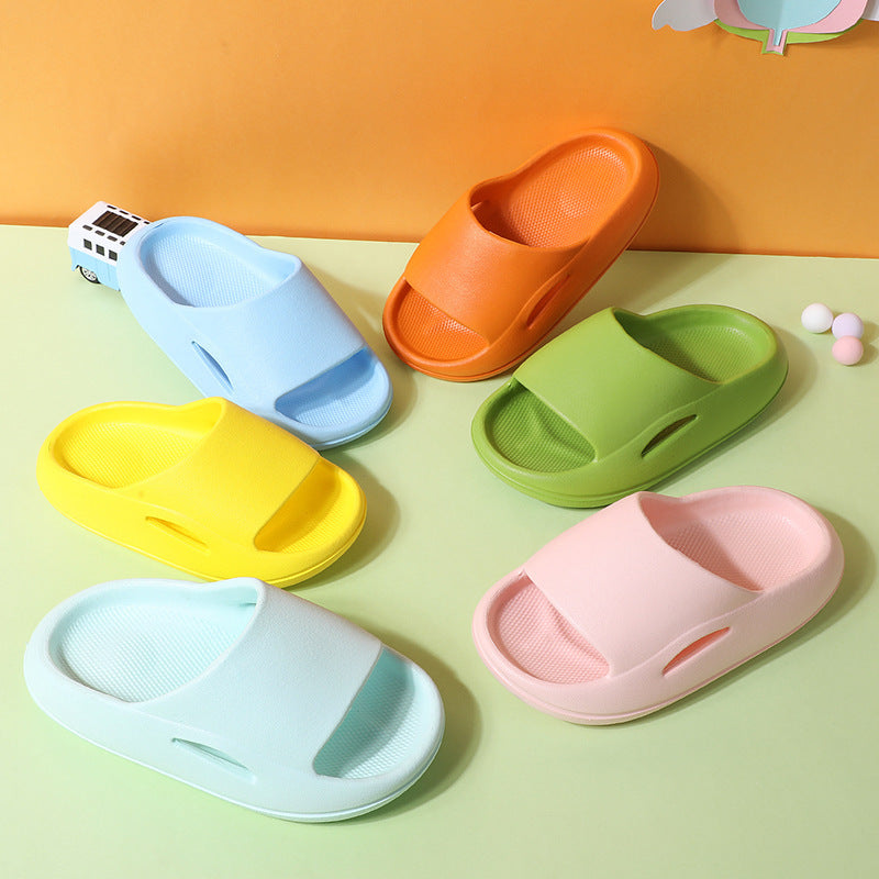 Summer Cute Thick-soled Soft-soled Home Indoor Outdoor Solid Color Sandals And Slippers - Cindi Book