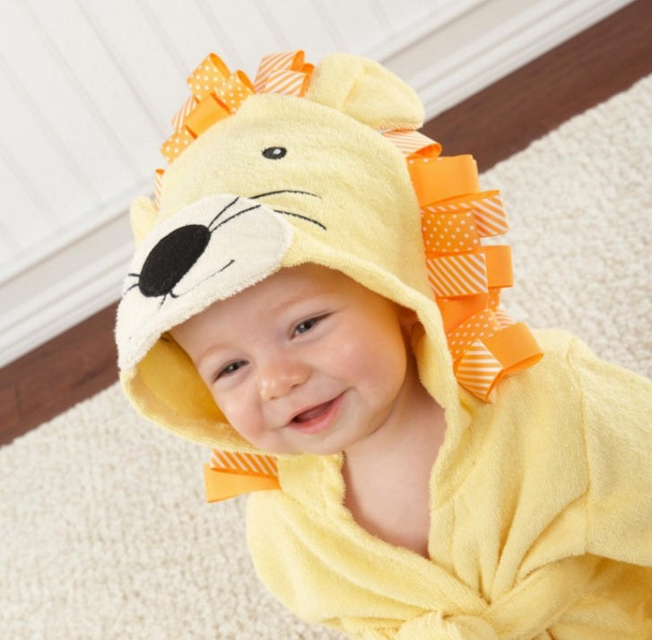 Cartoon Cute Animal Modeling Baby Bath Towels Baby Bathrobes Cotton Children's Bathrobes Baby Hooded - Cindi Book