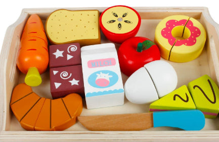 Toy Cutting Play Trading Fruit Pretend Play Set - Cindi Book