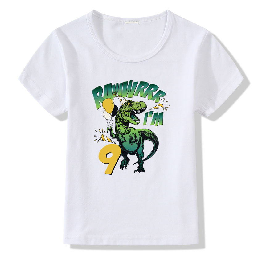 Children's T-shirt Numbers 1-9 Birthday T-shirt - Cindi Book