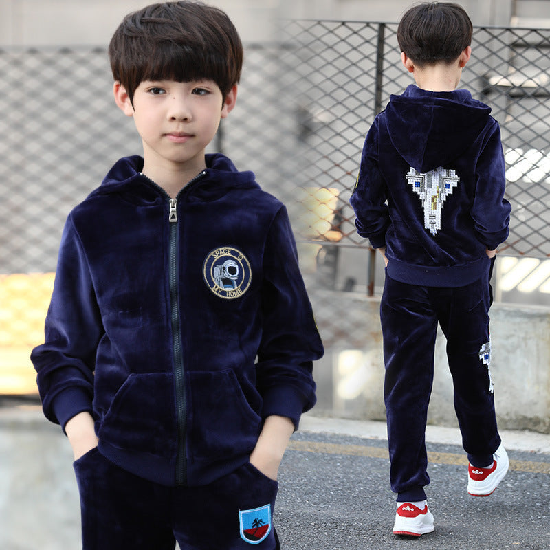 Casual children's suit boys autumn clothes - Cindi Book