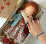 Handmade Plush Doll Golden Curly Girl Finished Product - Cindi Book