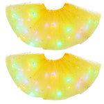 Magical & Luminous  LED Princess Halloween Tutu Skirt Sequins Shiny Skirt - Cindi Book