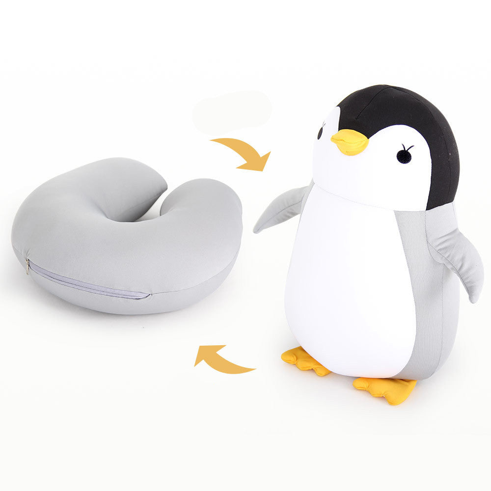 Soft Pillow Penguin U-Shaped Sleep Protection Neck Pillow Home Office Nap Body Pillows Travel Car Adult Cute Pillows - Cindi Book