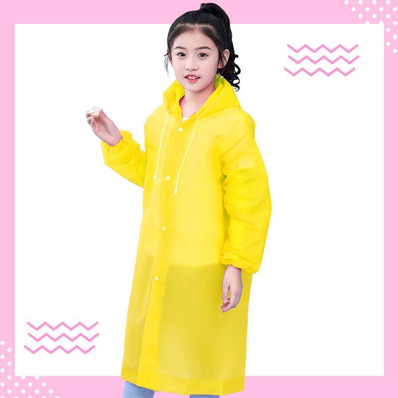 Transparent, portable and backpackable girl's poncho - Cindi Book