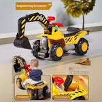 Oversized Portable Riding Hook Machine Electric Excavator Car Girl And Boy Children Excavator Toy Engineering Vehicle - Cindi Book