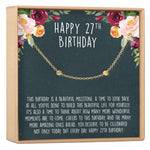 27th Birthday Dot Bracelet