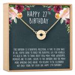27th Birthday Necklace, Multiple Styles
