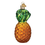 Old World Christmas Pineapple Ornament - hand-blown glass Christmas tree ornament (view 3)