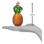 Old World Christmas Pineapple Ornament - hand-blown glass Christmas tree ornament (view 6)