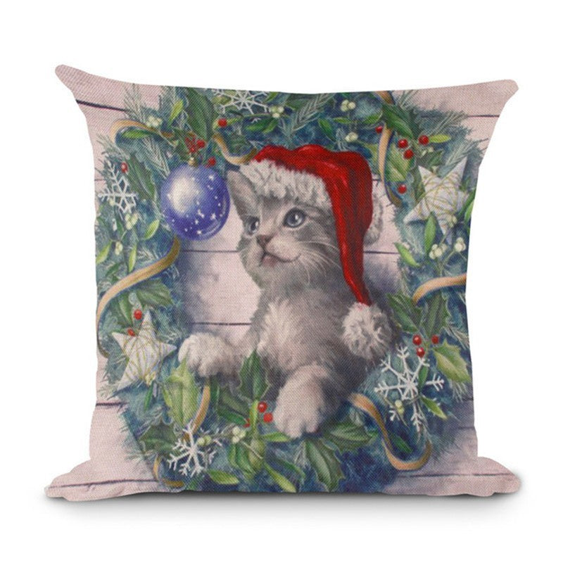 Christmas Hot-selling Home Sofa Office Creative Linen Pillowcase - Cindi Book