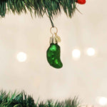 Old World Christmas Miniature Gurken Ornament - hand-blown glass Christmas tree ornament