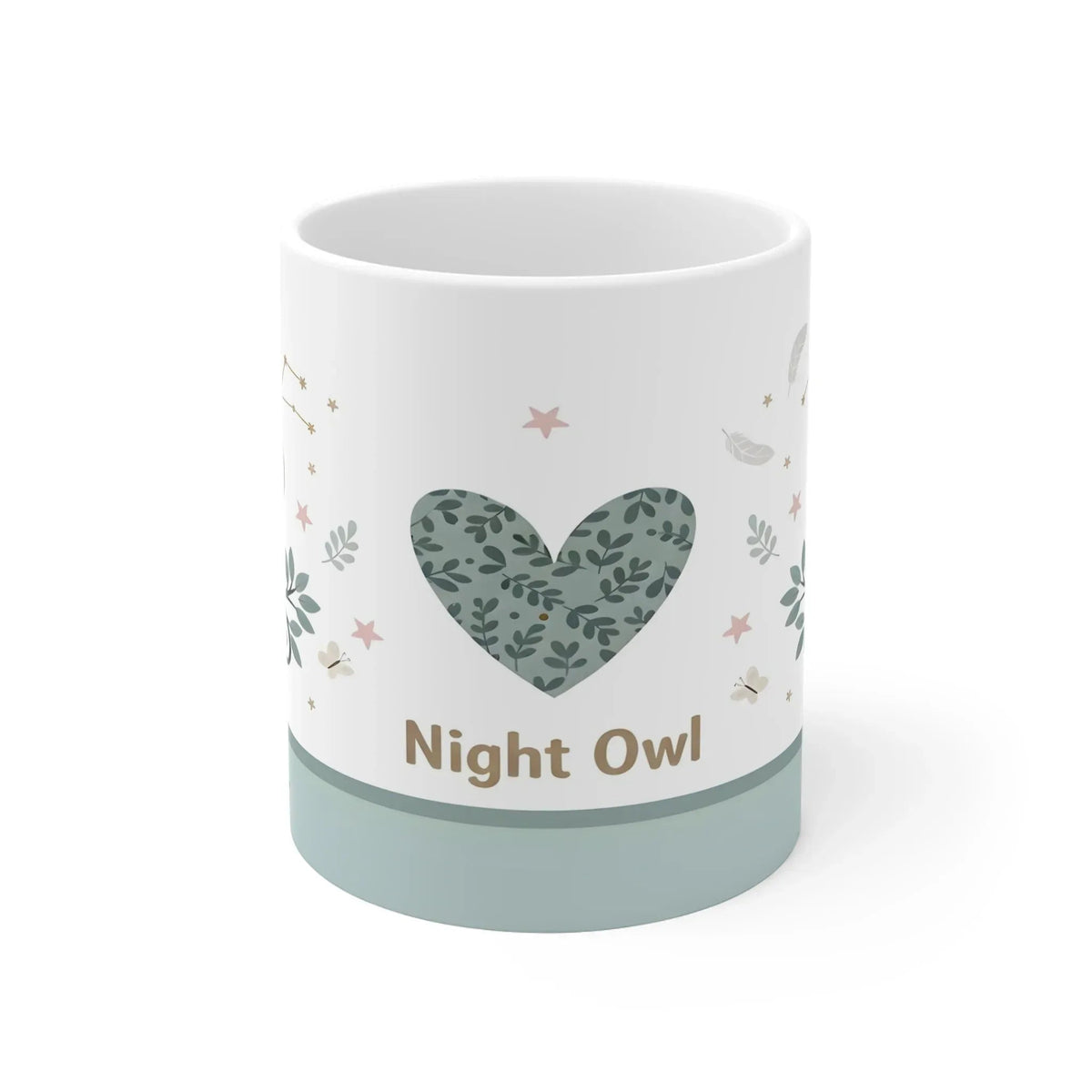Personalized Night Owl Mug | Custom Name | Woodland Constellation Ceramic Gift