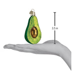 Old World Christmas Avocado Ornament - hand-blown glass Christmas tree ornament (view 4)