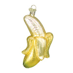 Old World Christmas Peeled Banana Ornament - hand-blown glass Christmas tree ornament (view 3)