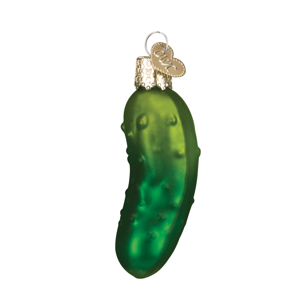 Old World Christmas Sweet Pickle Ornament - hand-blown glass Christmas tree ornament (view 2)