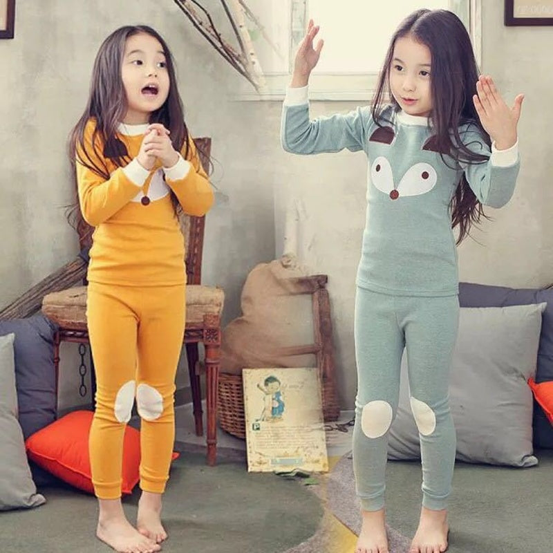 Girls Cotton Underwear and Pajamas Set