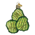 Old World Christmas Pickle Chips Ornament - hand-blown glass Christmas tree ornament (view 3)