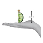 Old World Christmas Lime Slice Ornament - hand-blown glass Christmas tree ornament (view 3)