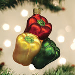 Old World Christmas Bell Peppers Ornament - hand-blown glass Christmas tree ornament