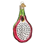 Old World Christmas Dragon Fruit Ornament - hand-blown glass Christmas tree ornament (view 3)