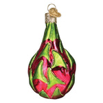 Old World Christmas Dragon Fruit Ornament - hand-blown glass Christmas tree ornament (view 4)