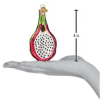 Old World Christmas Dragon Fruit Ornament - hand-blown glass Christmas tree ornament (view 6)