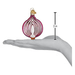Old World Christmas Red Onion Ornament - hand-blown glass Christmas tree ornament (view 6)