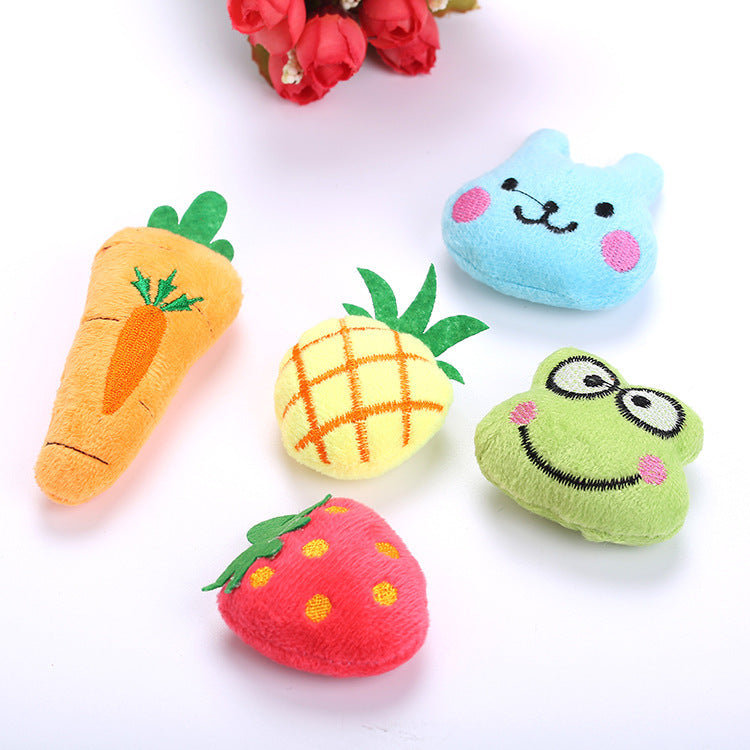 Cat toy cat mint fruit animal plush toy - Cindi Book