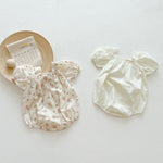 Bow Knot Baby Girl Puff Sleeve Romper - Cindi Book