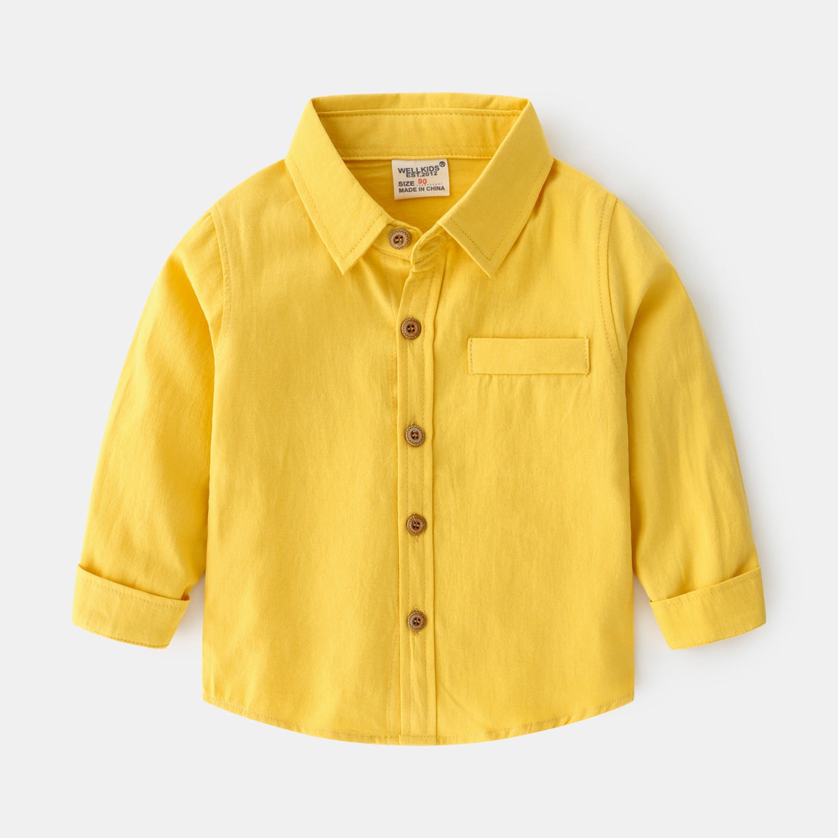 Fashion Personality New Solid Color Boys' Shirt - Cindi Book