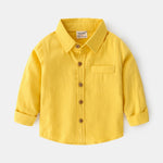 Fashion Personality New Solid Color Boys' Shirt - Cindi Book