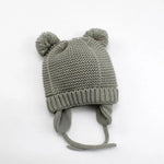 Jojo Double Pompom Knitted Beanie - Cindi Book